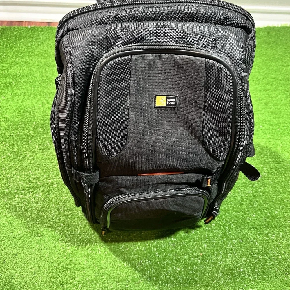Case Logic SLRC-206 SLR Camera & Laptop Backpack Padded Orange Interior‎